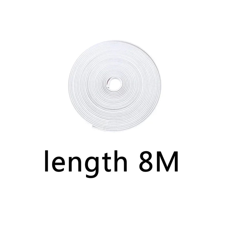Car Wheel Rubber Protective Strip Rim Guard Trim Green Purple Black White Yellow Blue