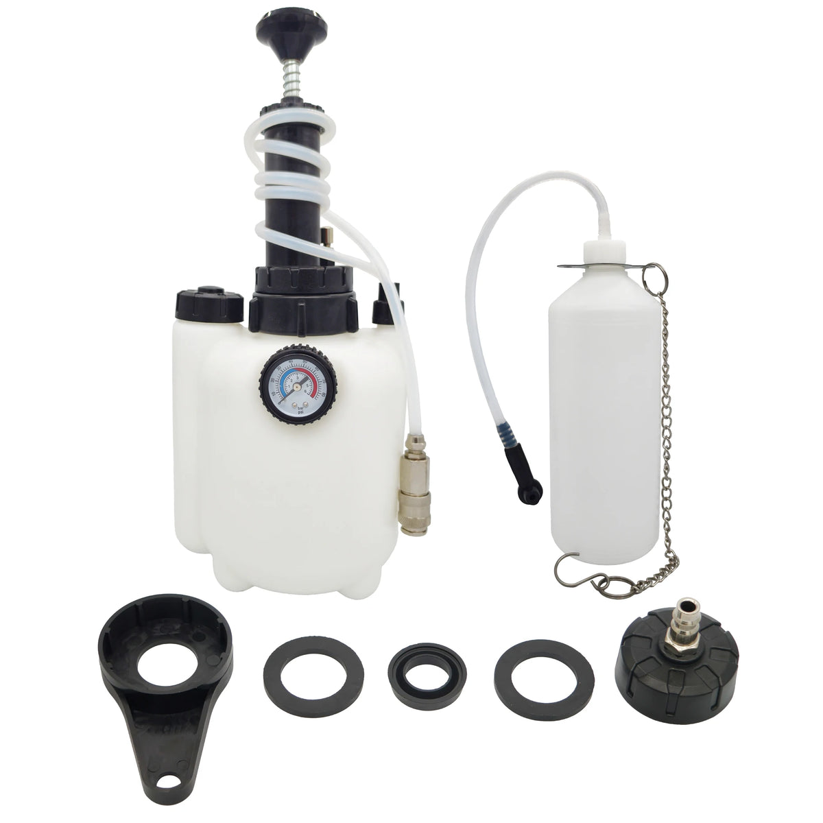 3L Manual Brake Fluid Bleeder Pump with Voltage Display Car Motorcycle Tool