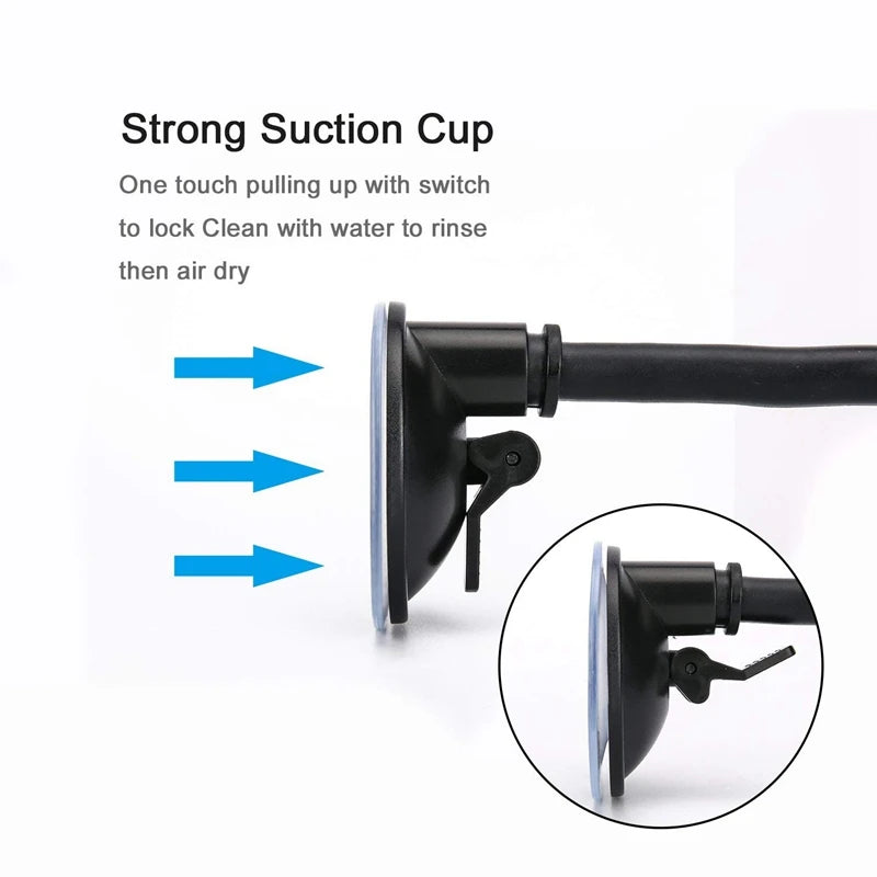 360° Rotating Car Phone Holder Suction Cup Flexible Mount iPhone Samsung