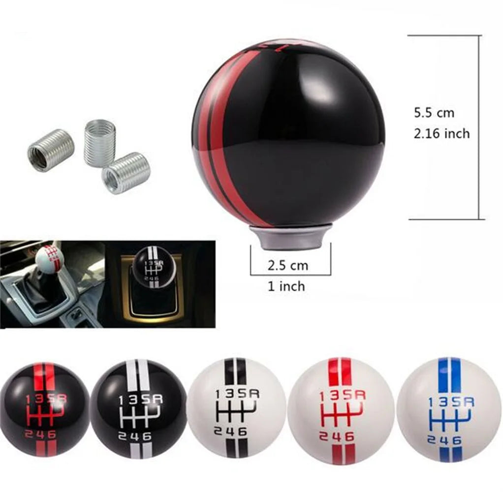 Universal 5 6 Speed Resin Gear Shift Knob for Ford Mustang Manual Shifter