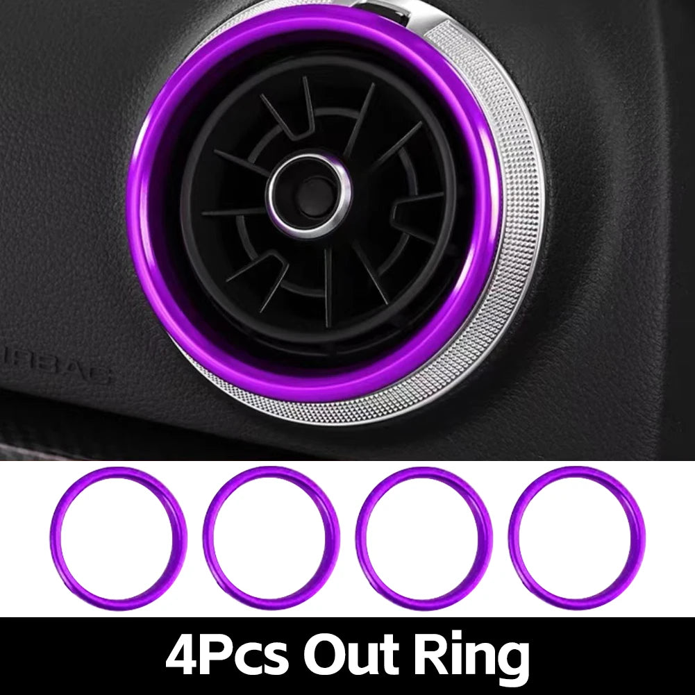 Air Vent Trim Ring Centre Console Cover for Audi A3 8V S3 2014-2019