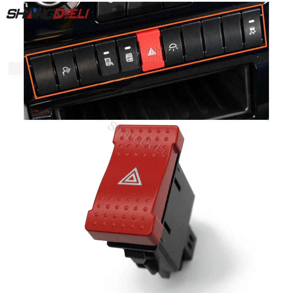 Hazard Warning Light Flasher Switch Button for Iveco Daily