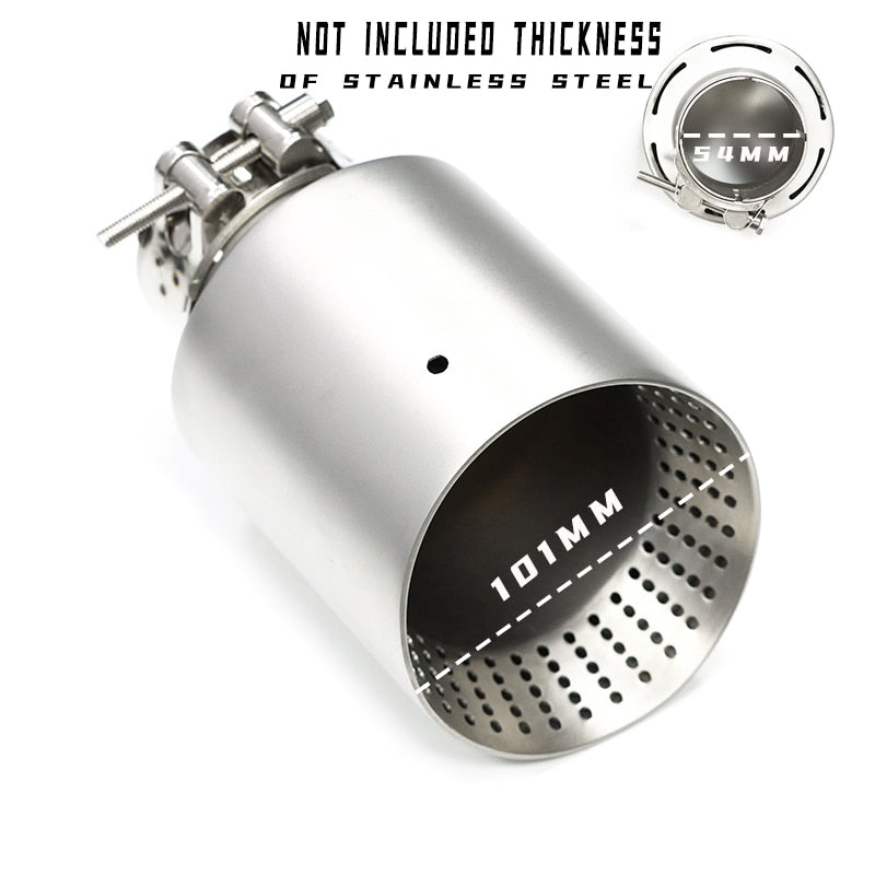 Matte Stainless Steel Exhaust Tip (Universal)