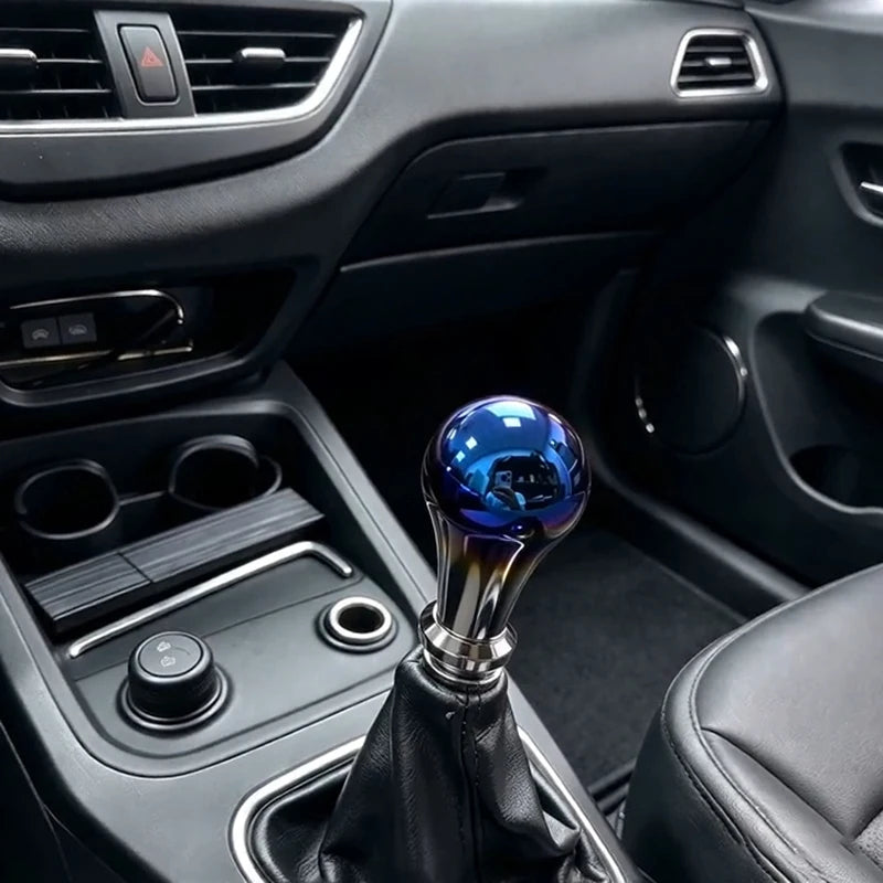 3 Style Universal Gear Shift Knob Burnt Blue Aluminum MT Shifter Ball 4.6/8cm