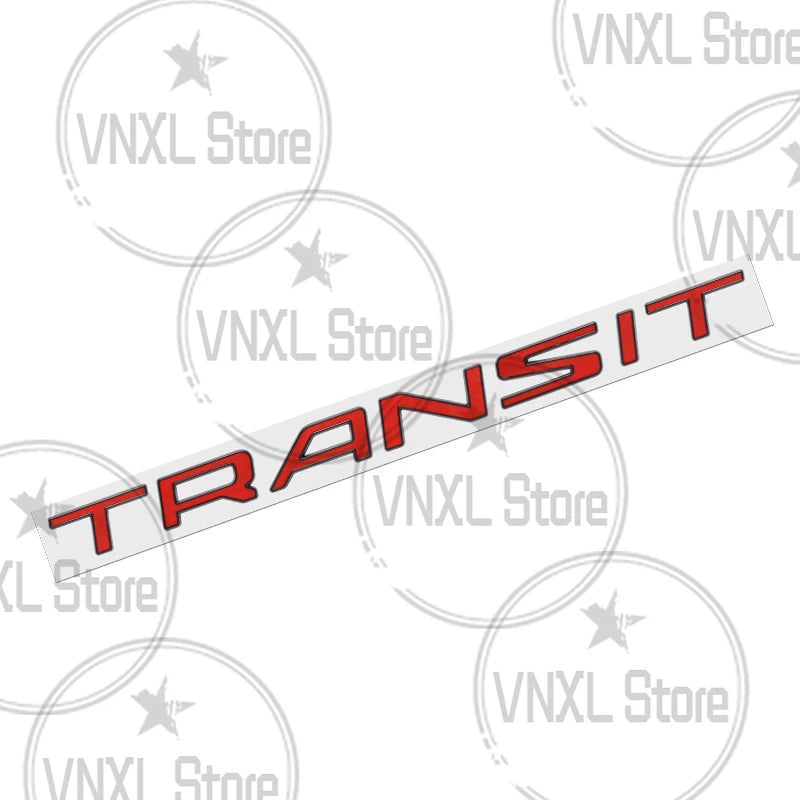 3D Metal Alloy Transit Custom Badge Emblem Sticker for Ford Van Camper Trunk