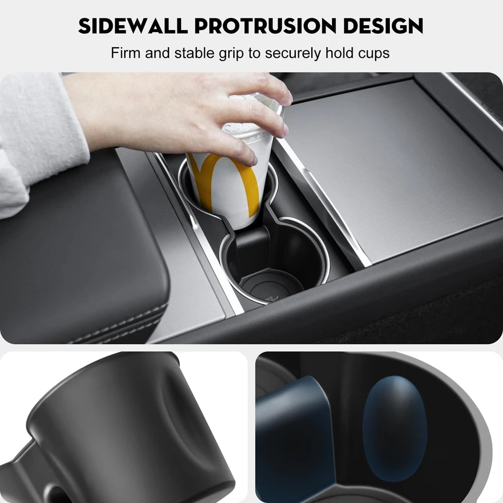 Center Console Cup Holder Insert for Tesla Model Y Juniper & Model 3 Highland 2025