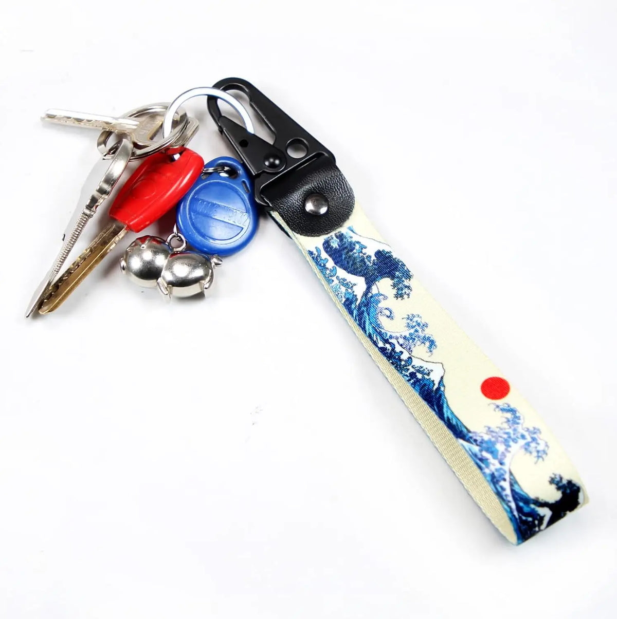 JDM Great Wave Jet Keychain Key Ring Tag for Car Motorcycle Scooter
