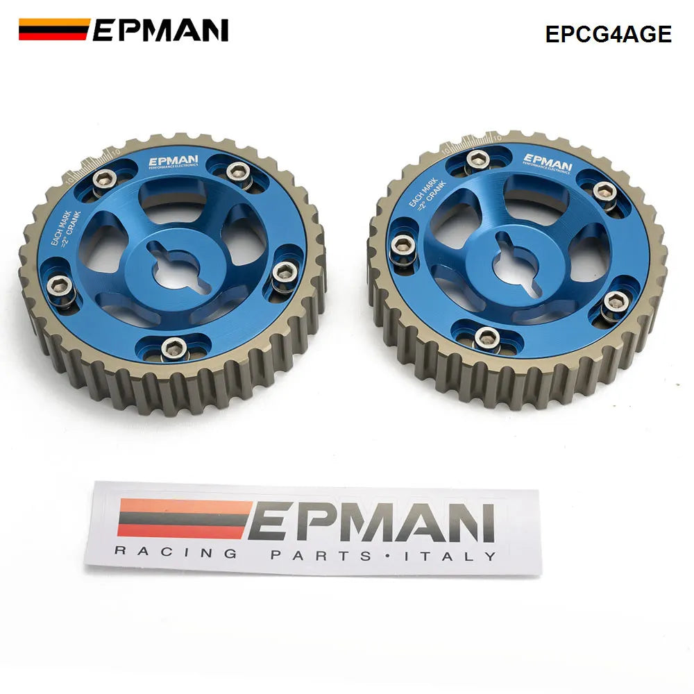 Blox 2PCS Adjustable Cam Gear Pulley Set for Toyota 4AGE 16V 1984-1989