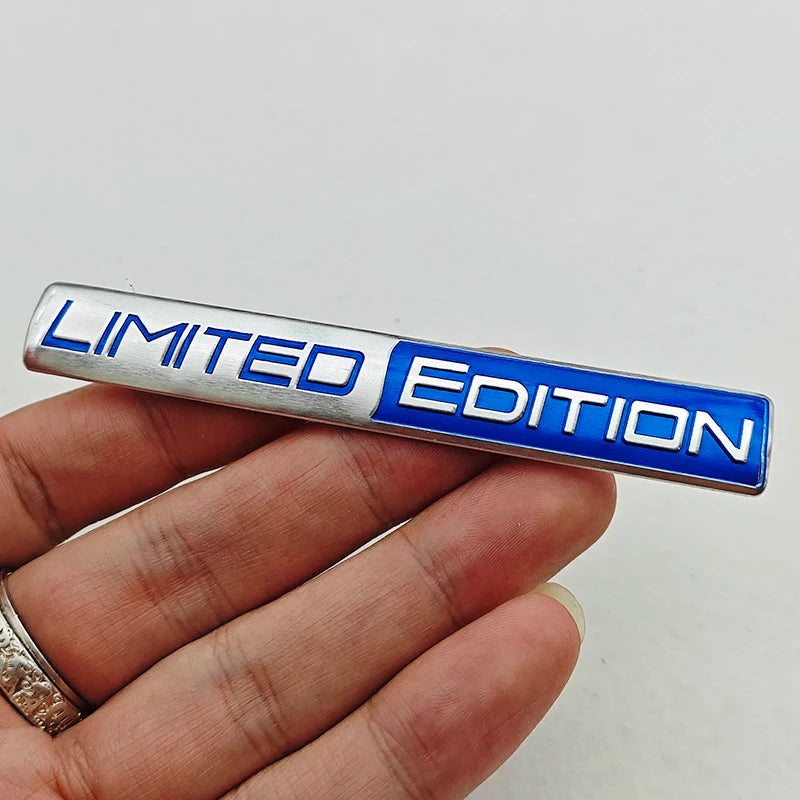 Limited Edition 3D Aluminum Car Emblem Badge Sticker for Trunk Fender Motorcycle