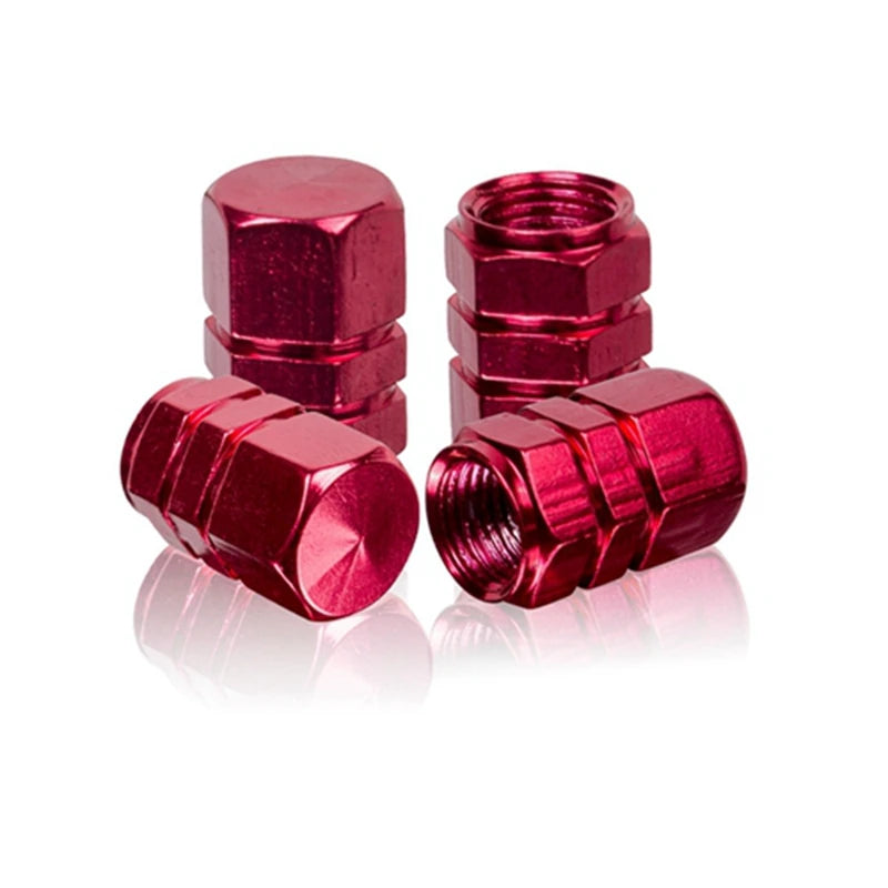 4pcs Universal Aluminum Tire Valve Stem Caps Airtight Covers Car SUV Truck