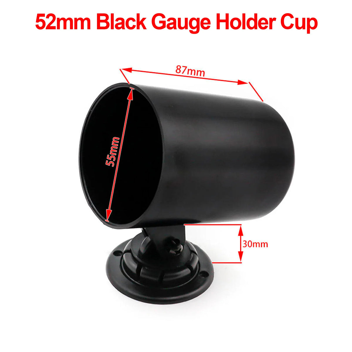 52mm Car Gauge Pod Holder Single Double Triple Mount Left Right Drive Black