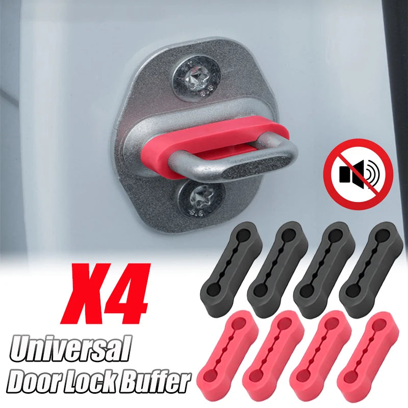 4/16PCS Car Door Lock Shock Absorber Buffer Pads Anti-Vibration