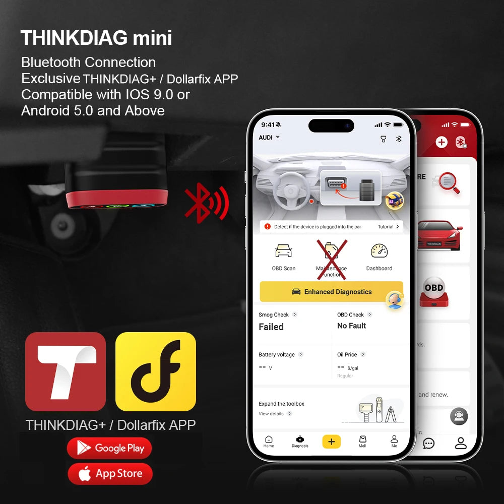 THINKCAR THINKDIAG MINI OBD2 Scanner Full System Car Diagnostic Tool