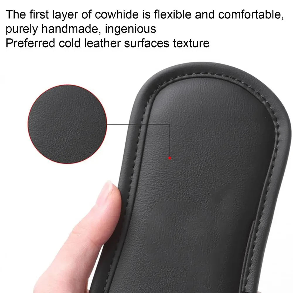 Car Elbow Rest Pad PU Leather Center Console Knee Cushion Leg Support