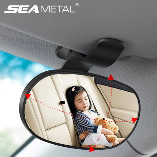 SEAMETAL 360° Adjustable Baby Car Rearview Mirror Wide View