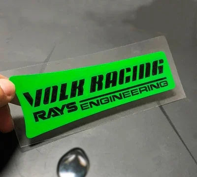 VOLK Racing Wheel Sticker Decal Gold Pink Red Green Yellow for 17 18 19"