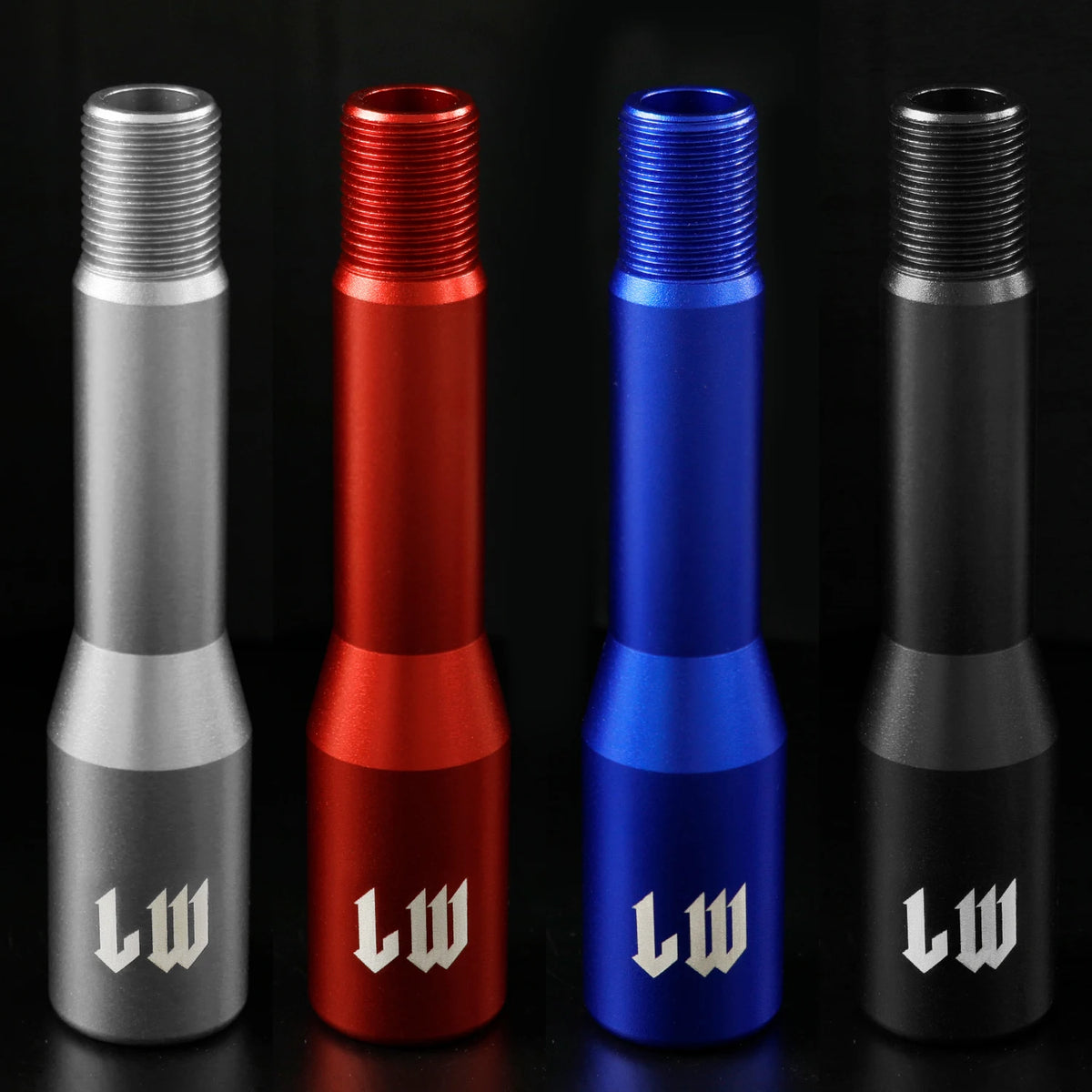 LW Aluminium Gear Shift Knob Extender M12x1.25 M10x1.5 M10x1.25 M8x1.25