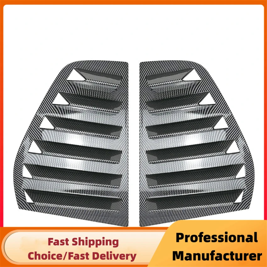 Rear Side Window Louver Trim Spoiler for VW Golf MK5 MK6 MK7 MK7.5 2003–2020