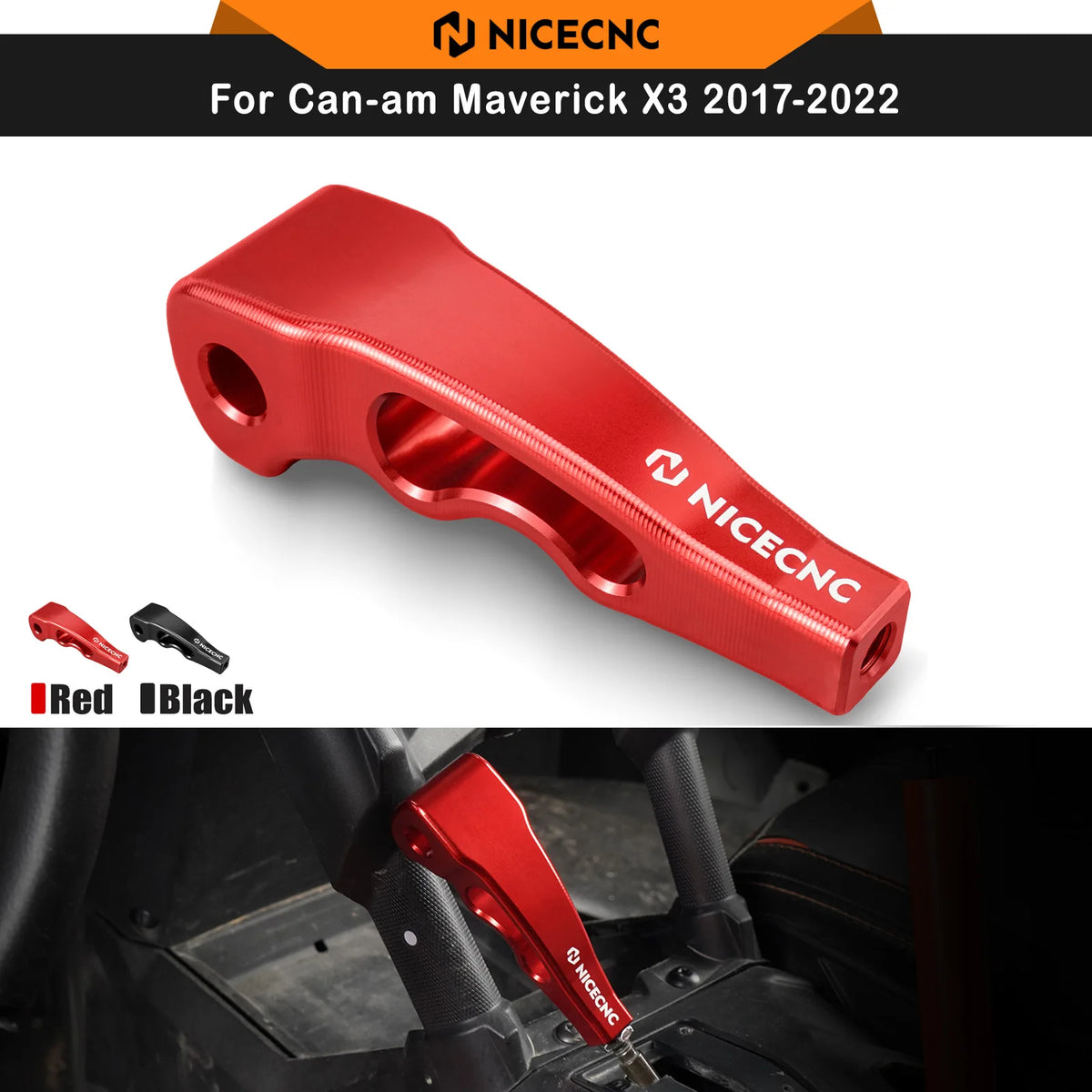 NICECNC Gear Shift Knob for Can-Am Maverick X3 2017-2022 Trail 1000 Commander