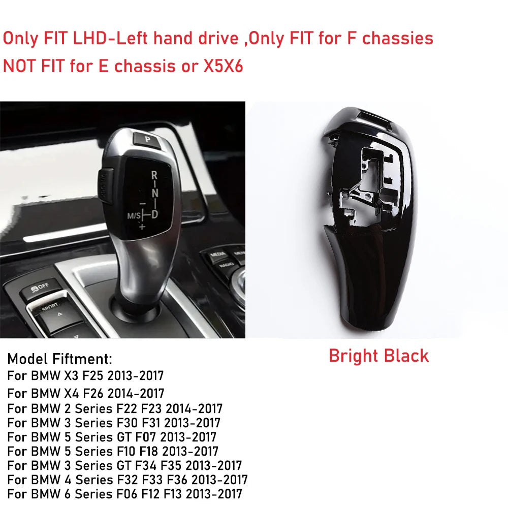 Gear Shift Knob Cover Trim Replacement for BMW F10 F11 F20 F22 F25 F30 F31