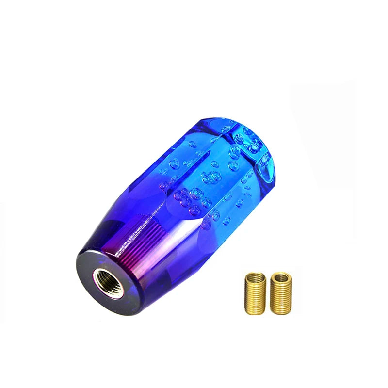 Blue Purple Crystal Gear Shift Knob 10 15 20cm Universal Manual Auto