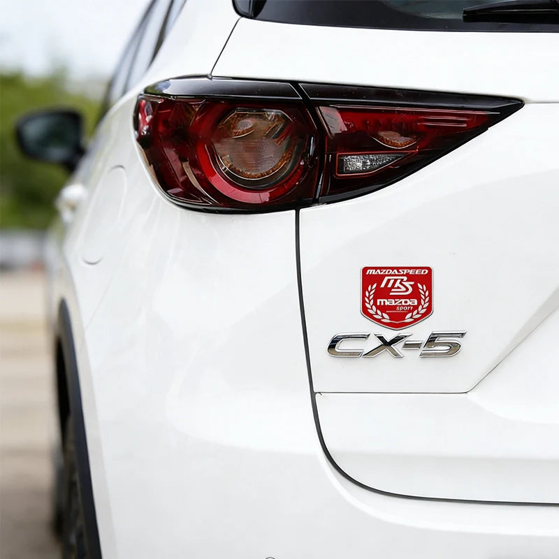 Aluminum Car Flag Emblem Badge Sticker Decal for Mazda 2 3 6 CX3 CX5 CX30
