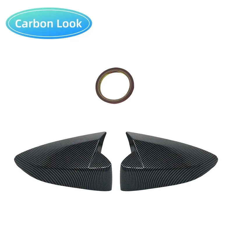 Carbon Fiber Look Side Mirror Cover Caps for Toyota GT86 & Subaru BRZ 2012–2020