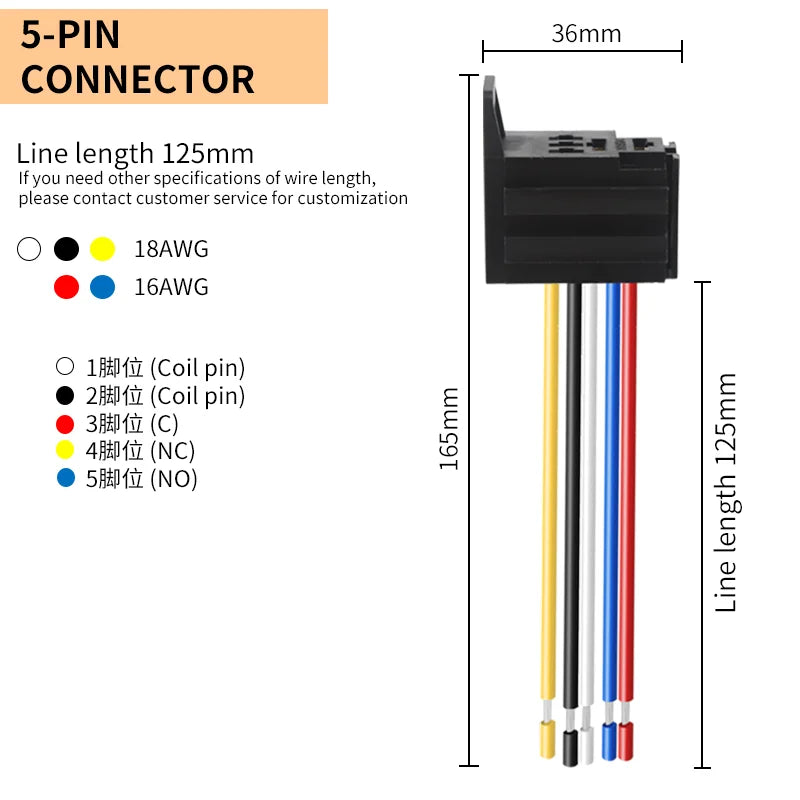 LANBOO Violet Automotive Relay 12V 24V 30A 4 Pin 5 Pin SPST SPDT Car