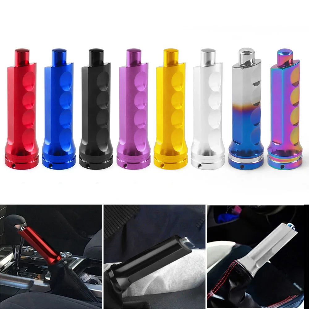 Universal Black Aluminum Handbrake Sleeve Cover Hand Brake Handle Protector