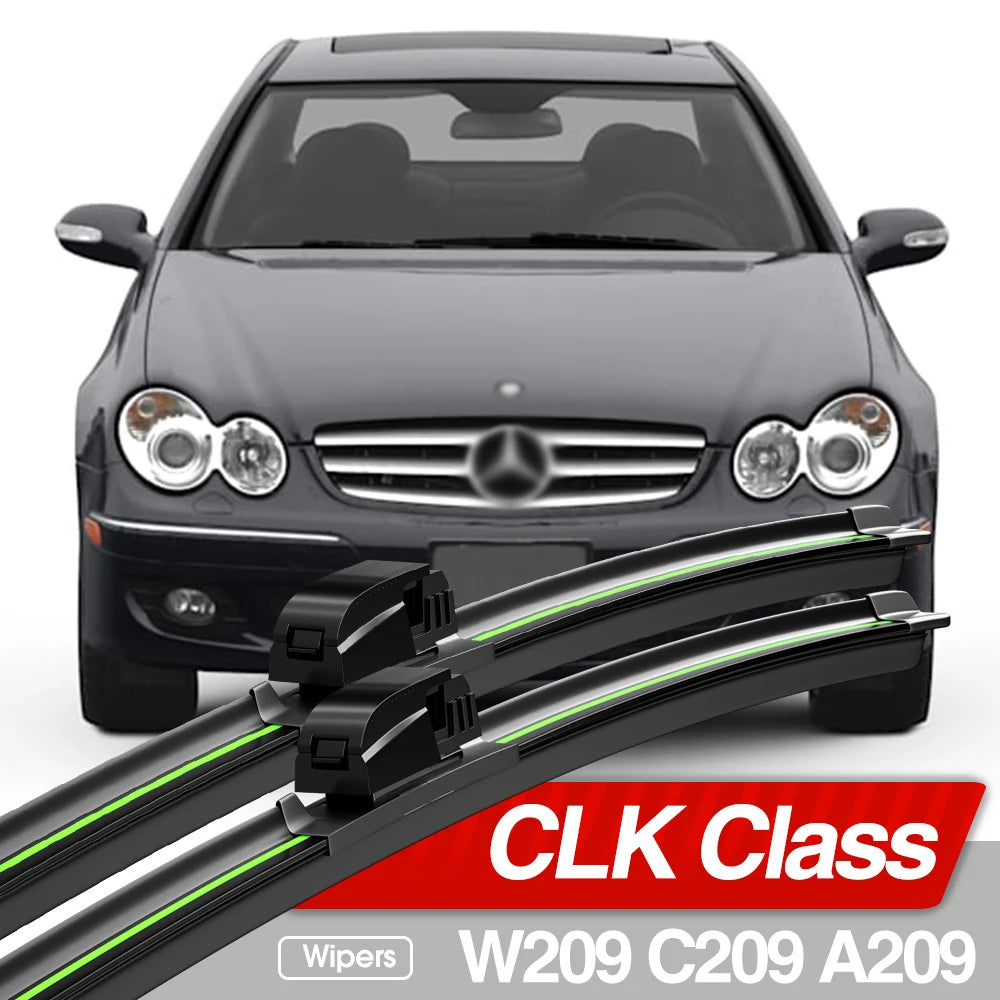 2PCS Front Windshield Wiper Blades for Mercedes-Benz CLK-Class 2002–2009