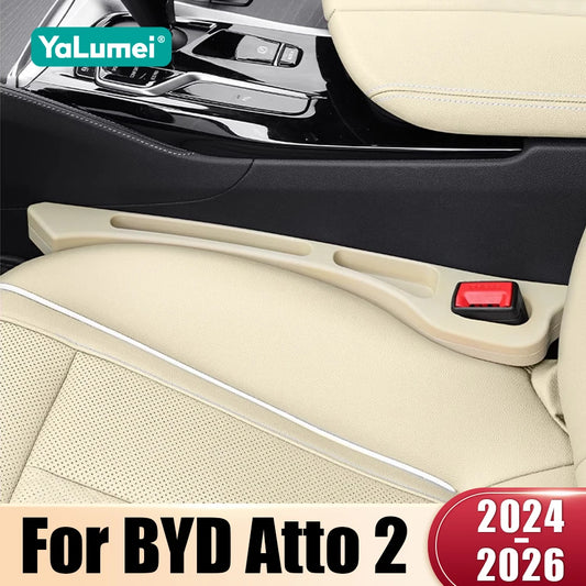2PCS Car Seat Gap Filler Organizer for BYD Atto 2 / Yuan Pro 2024–2026