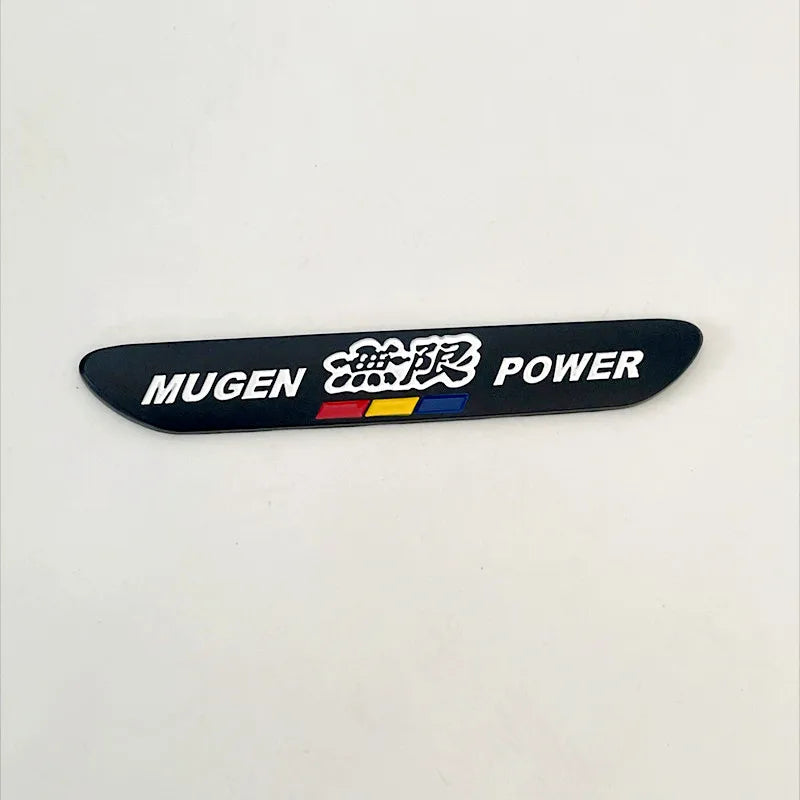 3D Metal MUGEN Style Rear Trunk Fender Emblem Badge Sticker for Honda Civic Accord