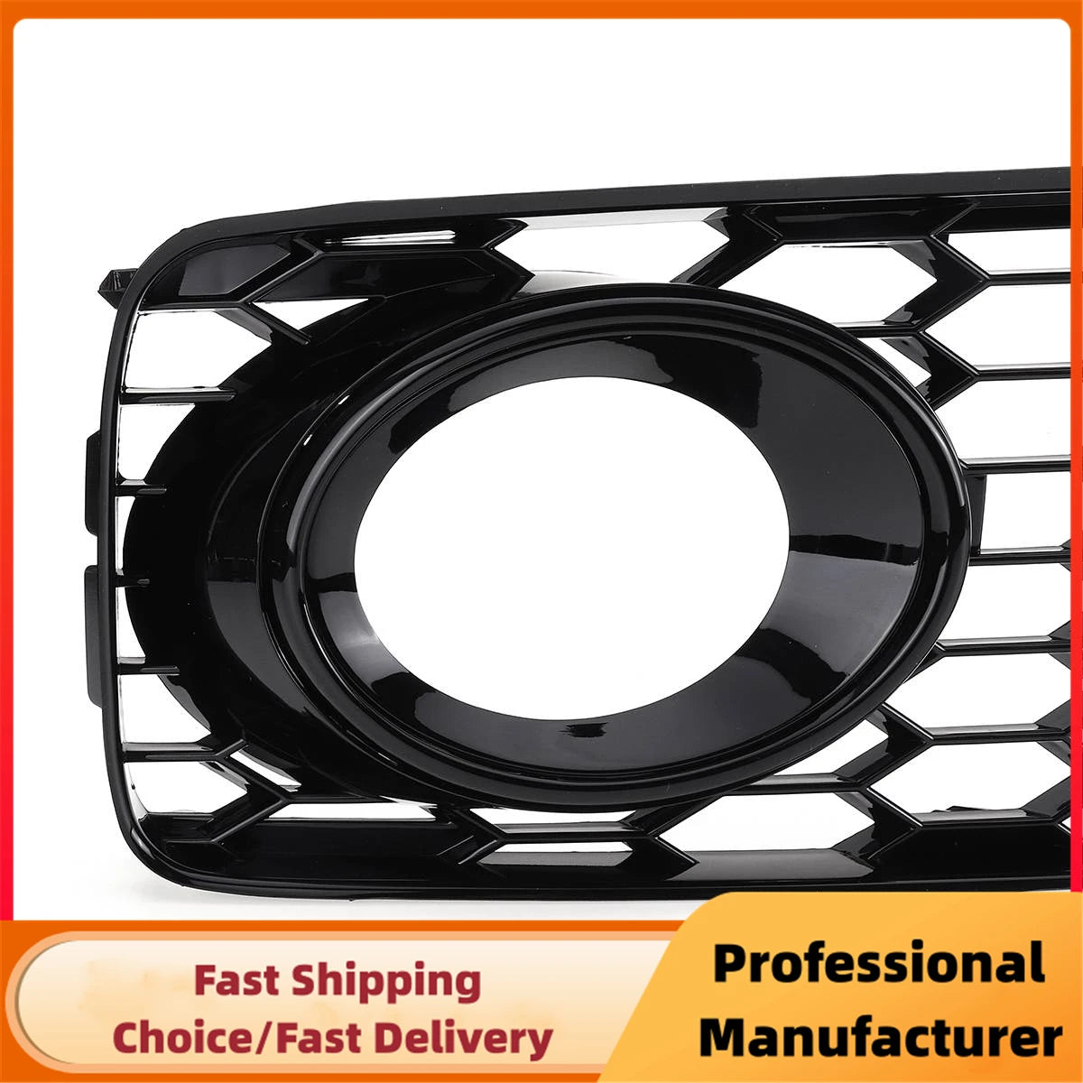 Front Honeycomb Fog Light Racing Grille Cover for Audi A5 S-Line S5 B8 2008–2012