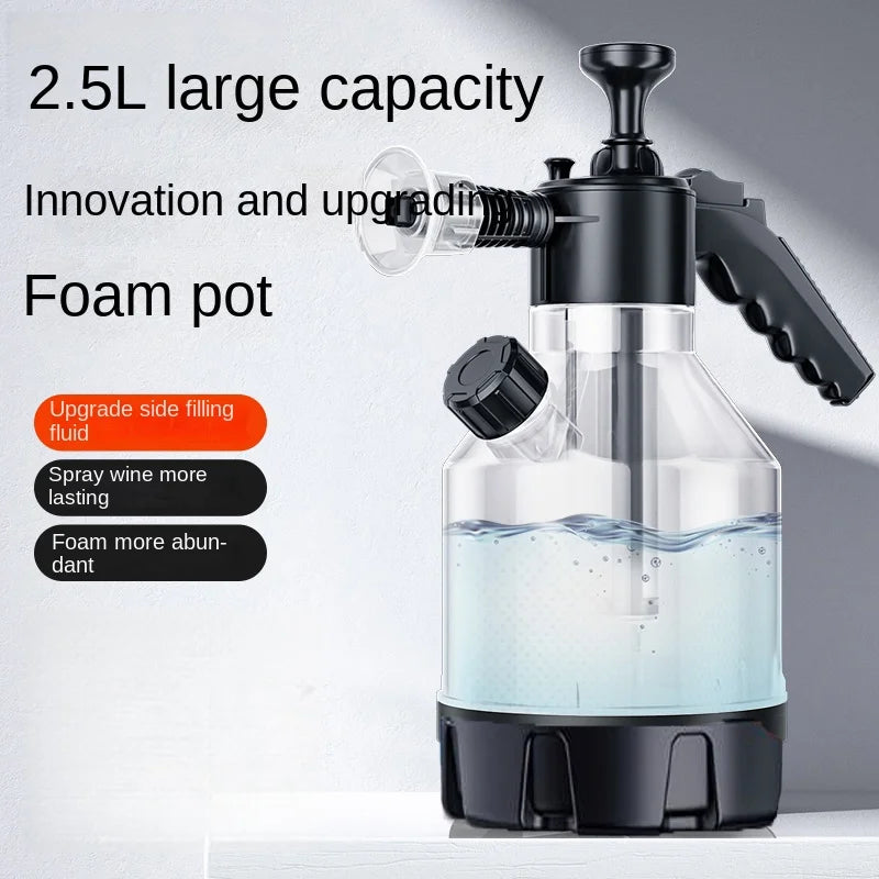 2.5L Hand Pump Foam Sprayer Snow Foam Cannon Car Wash Window Cleaning Bottle