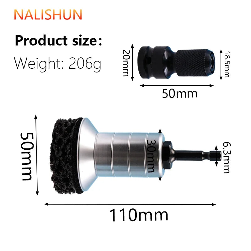Wheel Hub Rust Removal Brush Brake Hub Stud Cleaning Tool Kit