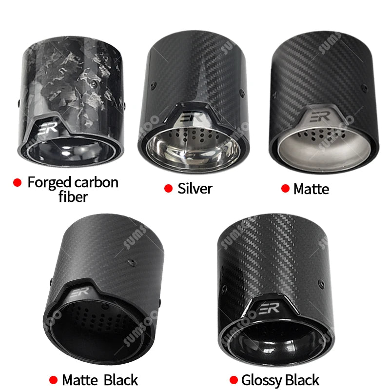 1 x Carbon Fiber Exhaust Tip for BMW M2 M3 M4 M135i M235i M140i M240i
