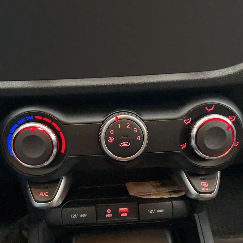 2Pcs AC Control Knobs for Hyundai Solaris 2017-2021 Kia Rio K2 KX Cross