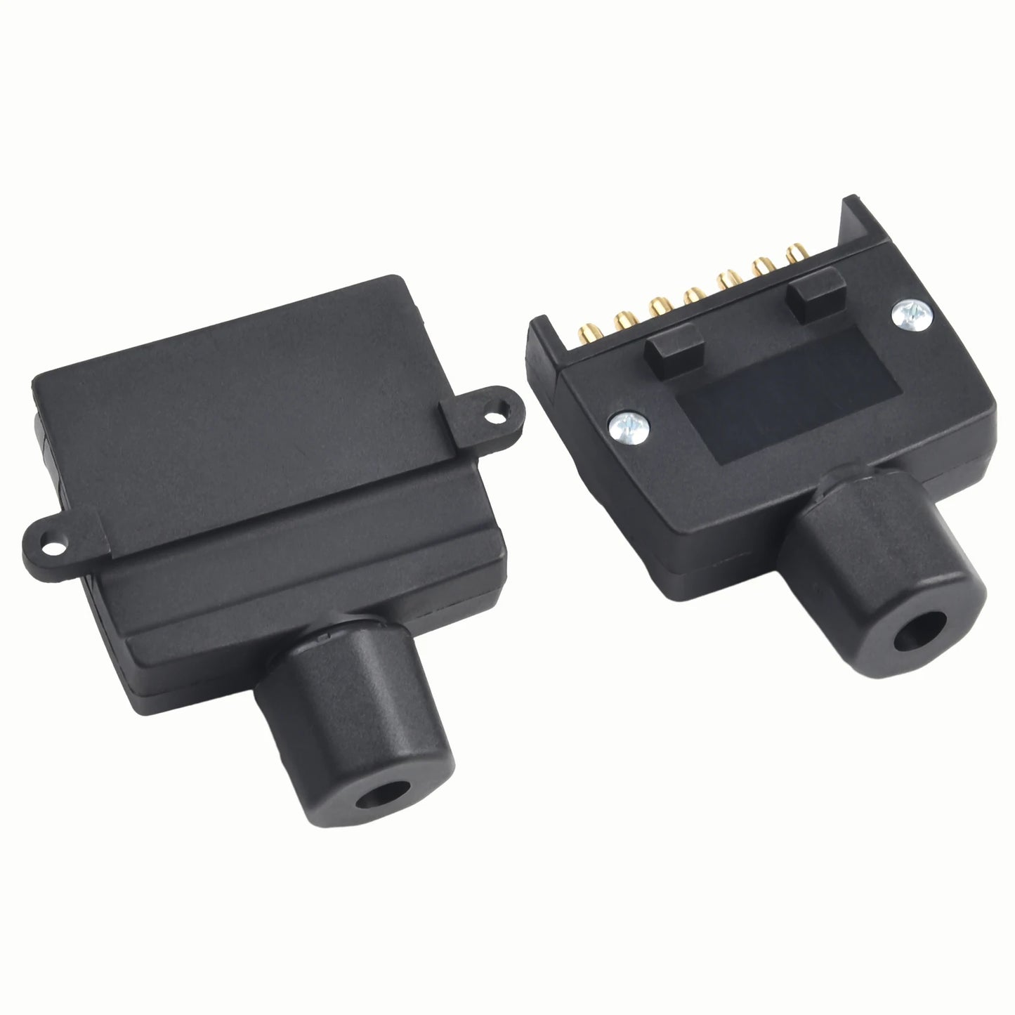 12V 7 Pin Flat Trailer Plug & Socket Adapter Male & Female Connector for RV