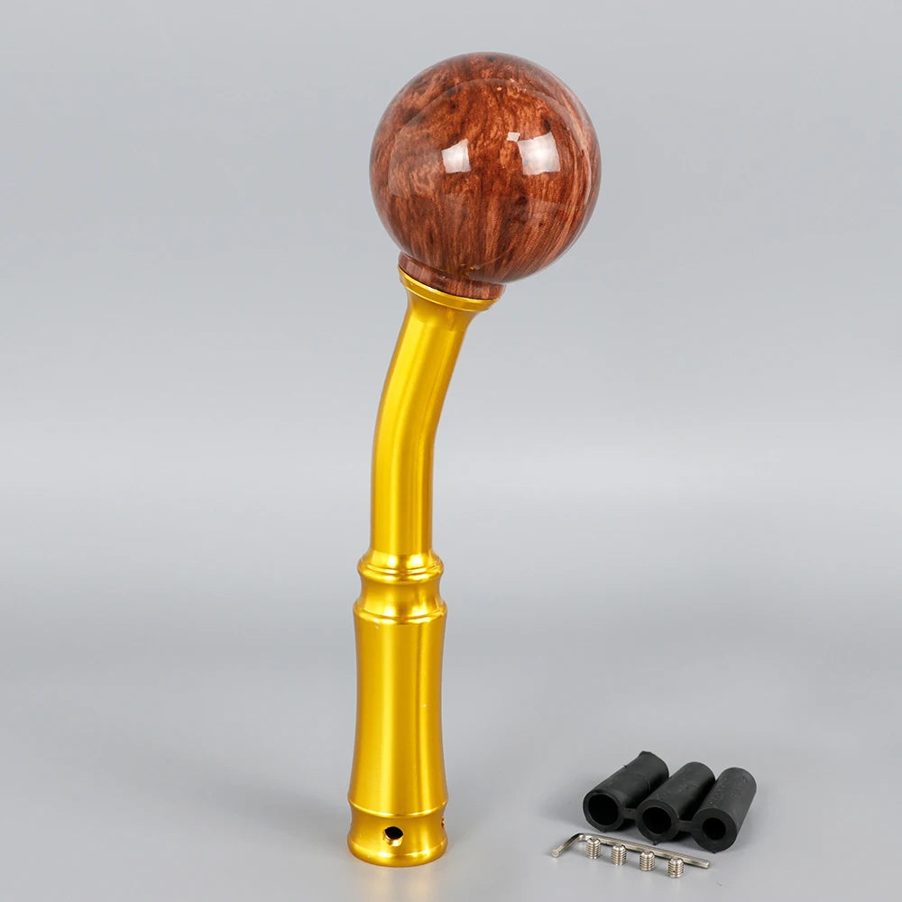 Peach Wood Look Gear Shift Knob Extender Manual Shifter Lever Extension Universal