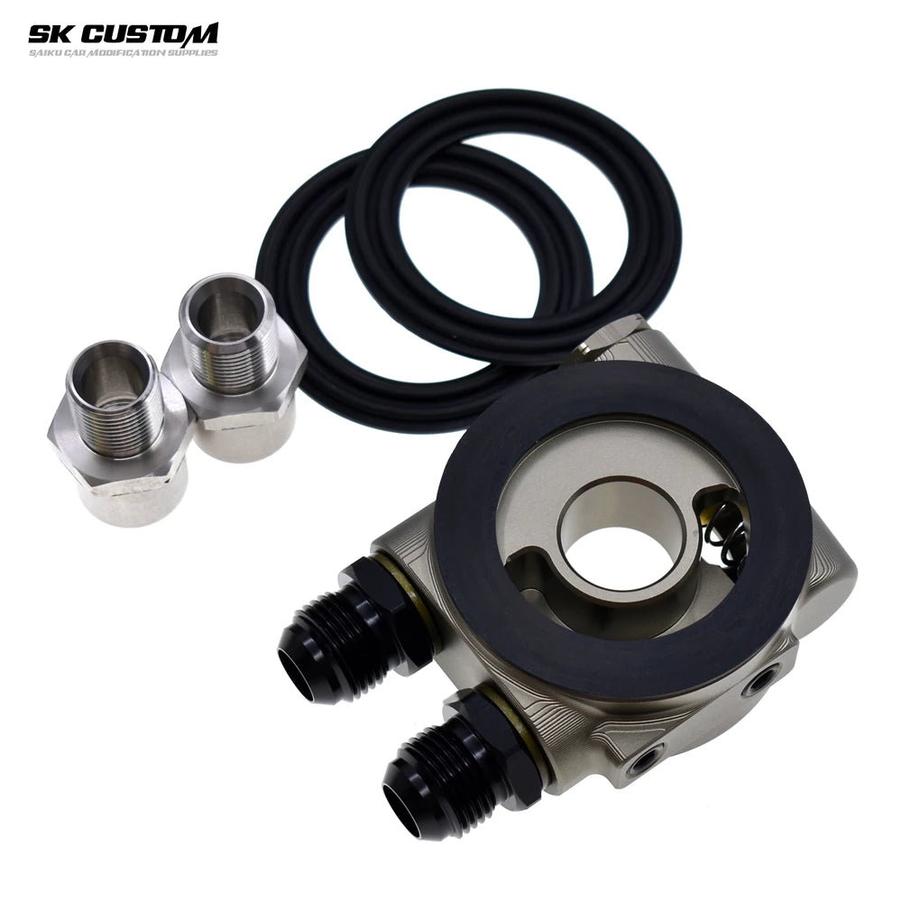 Universal Oil Cooler Thermostatic Sandwich Plate Adapter AN8 AN10 83°C 90°C