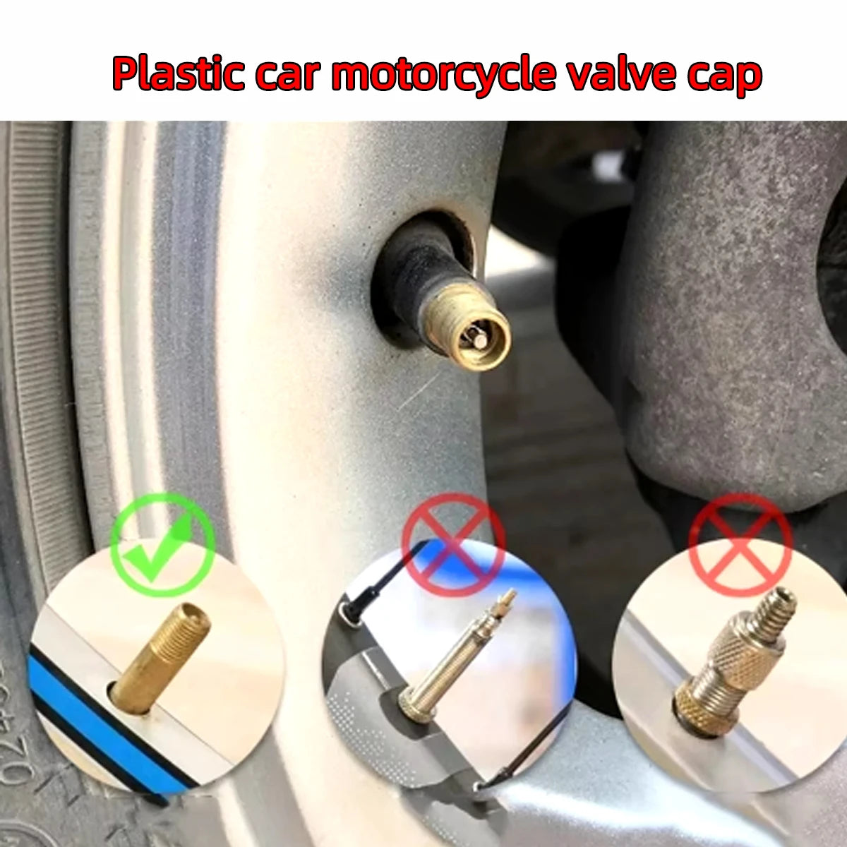 10/20/50/100Pcs Universal Tire Valve Stem Caps Dustproof Car Bike Motorcycle