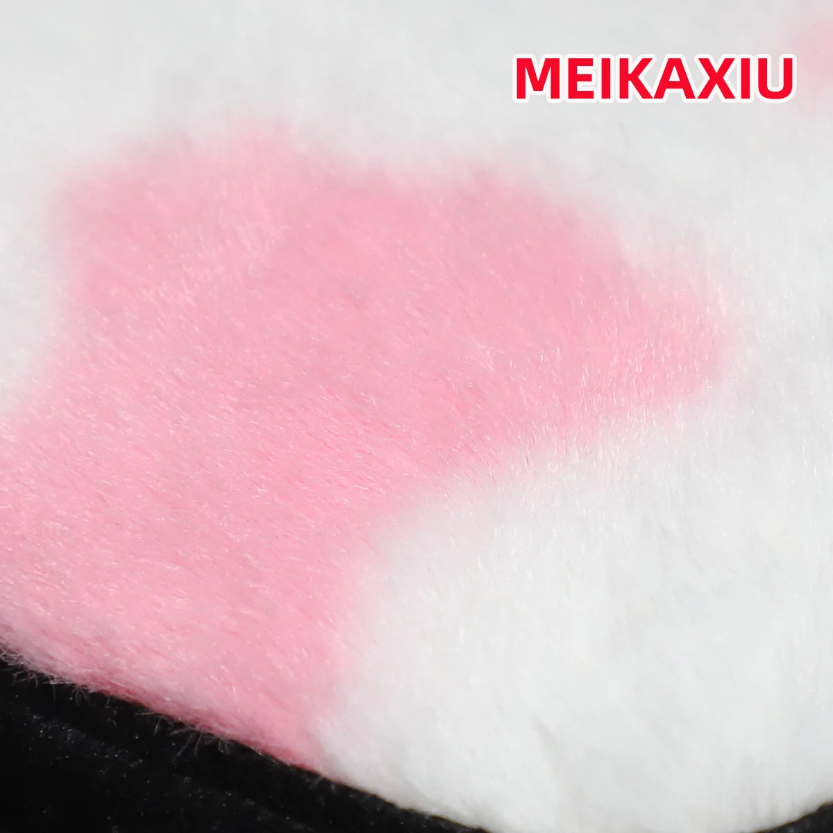 Winter Cow Print Plush Car Armrest Cushion Soft Center Console Cover Pad
