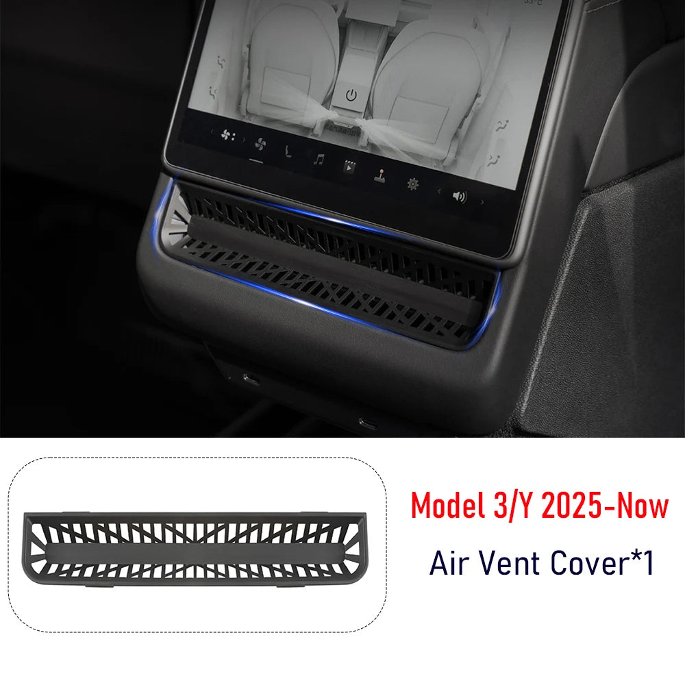 Rear Under Seat Air Vent Cover for Tesla Model 3/Y Model YL & Juniper 2025–2026