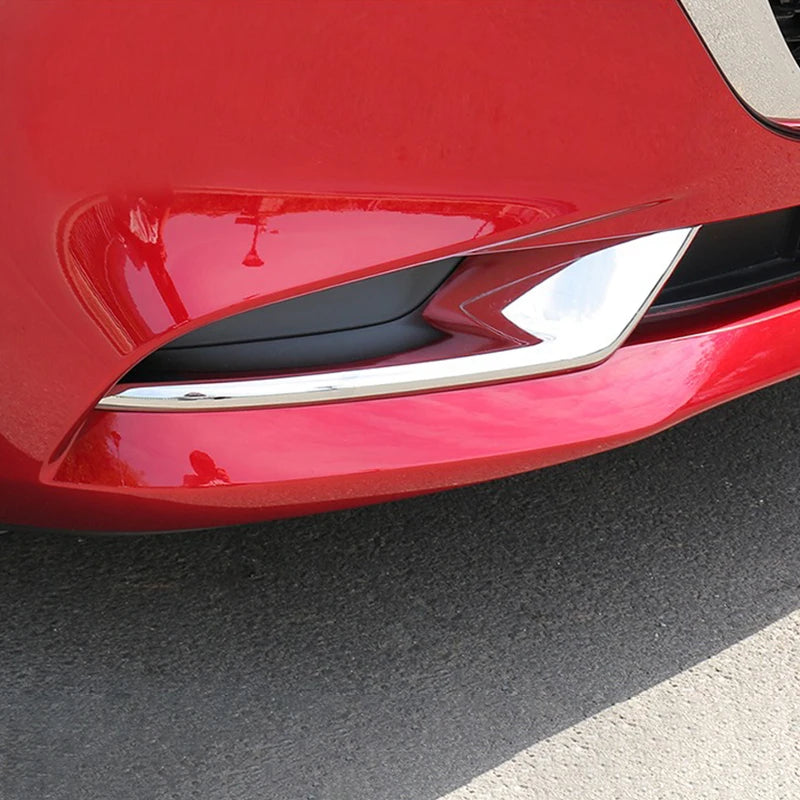 ABS Front & Rear Fog Lamp Eyebrow Trim Covers for Mazda 3 BP 2019–2025