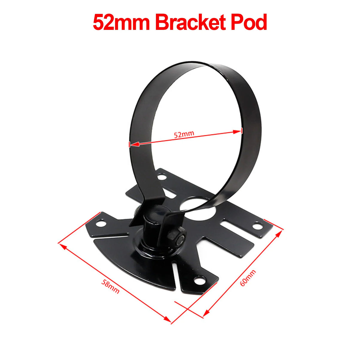 52mm Car Gauge Pod Holder Single Double Triple Mount Left Right Drive Black