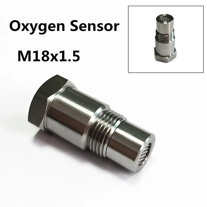 2Pcs M18x1.5 O2 Oxygen Sensor Adapter CEL Fixer Off-Road Performance