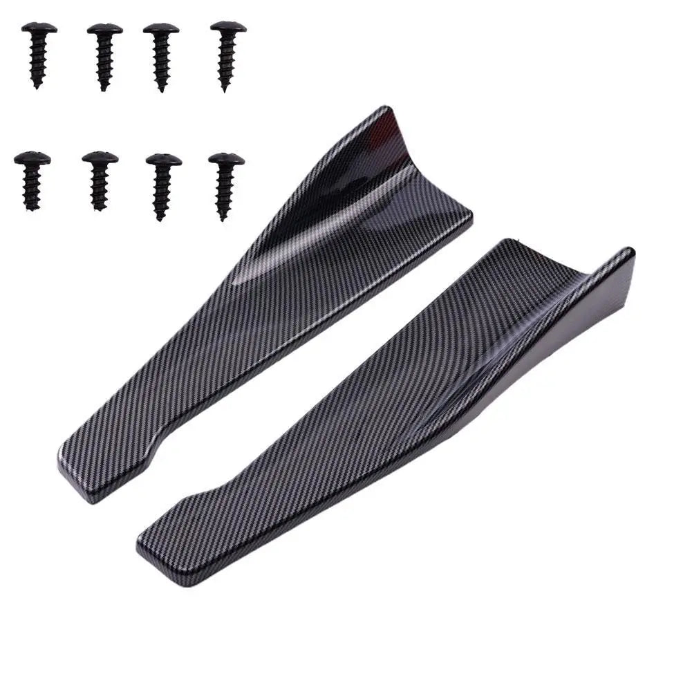 Universal 48cm Side/Rear Spoiler Splitter Pod in Gloss Black or Printed Carbon