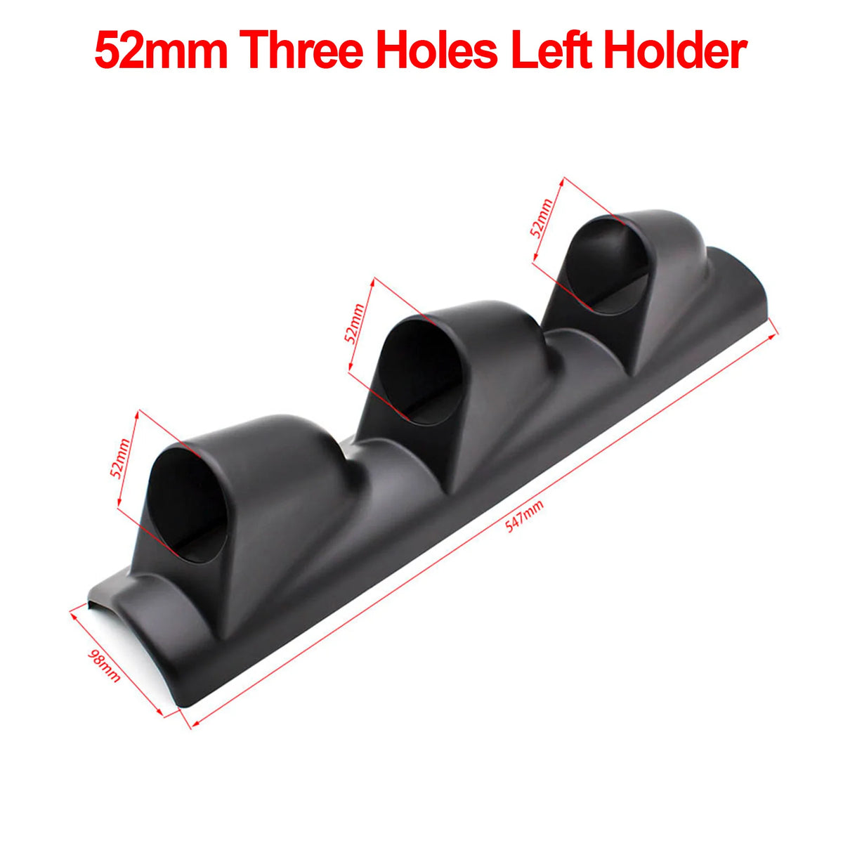 52mm Car Gauge Pod Holder Single Double Triple Mount Left Right Drive Black