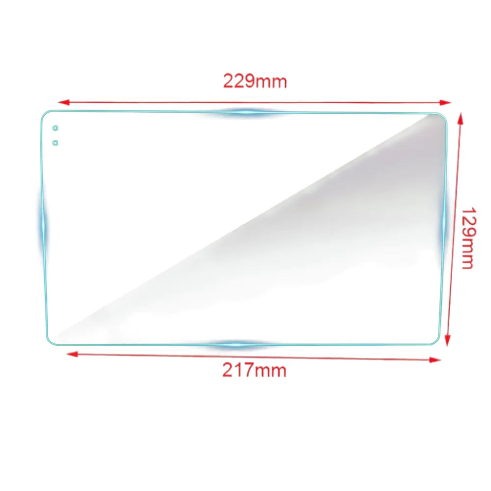 9" Tempered Glass Screen Protector 229x129x217 for TEYES CC2 CC3 Car Radio