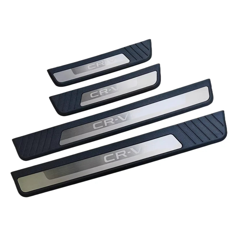 Door Sill Scuff Plate Guards ABS Plastic Kick Protector Trim or Honda CR-V 2023+